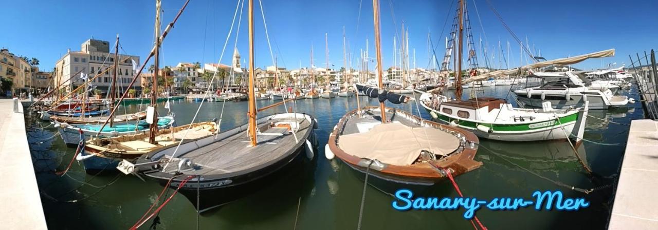 LumineuxT3 Centre-ville Parking Ascenseur Mer Plages Port à pied Location du Samedi au Samedi Sanary-sur-Mer Extérieur photo